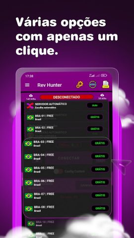 Rev Hunter — VPN для Android — скриншот 3