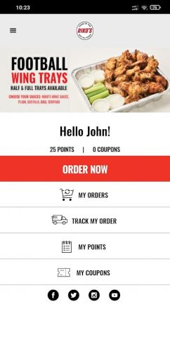 Riko’s Pizza App для Android — скриншот 1