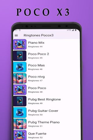 Рингтоны Poco Х3 для Android — скриншот 1