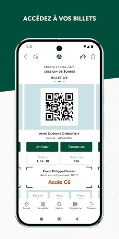Roland-Garros Officiel для Android — скриншот 3