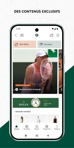 Roland-Garros Officiel для Android — скриншот 4