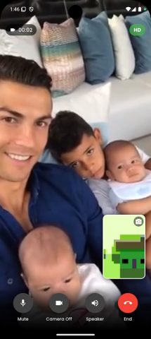 Ronaldo Fake Chat & Video Call для Android — скриншот 1