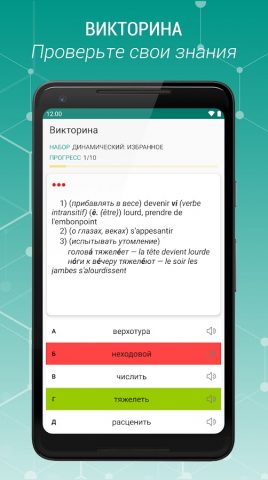 Русско-французский словарь для Android — скриншот 4