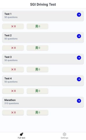 SGI Driving Test для Android — скриншот 1