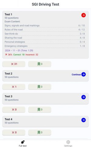 SGI Driving Test для Android — скриншот 2