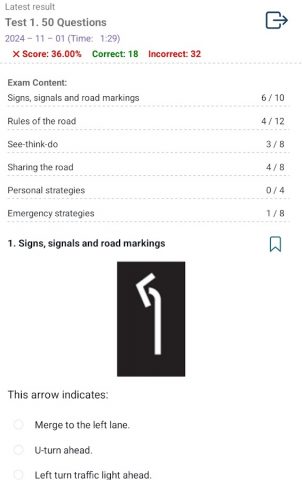 SGI Driving Test для Android — скриншот 4