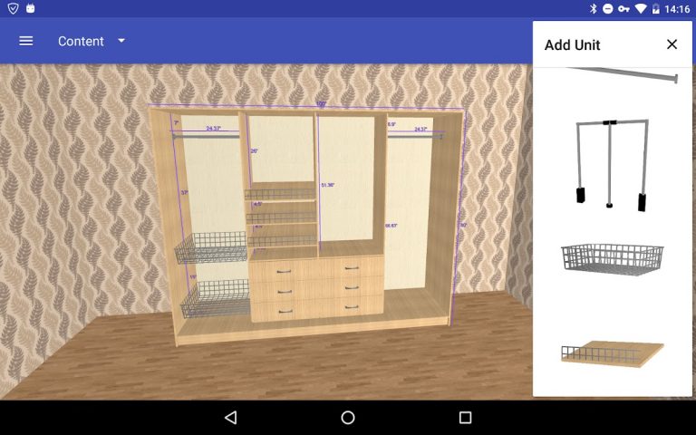 Шкаф-Купе: 3D Конструктор для Android — скриншот 2