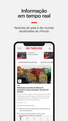 SIC Notícias для Android — скриншот 3