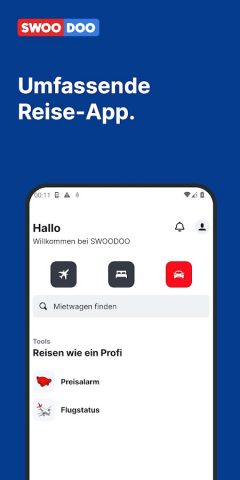 SWOODOO: Flüge, Hotels & Autos для Android — скриншот 1