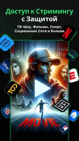 SafeShell VPN – Быстрый стрим для Android — скриншот 1