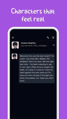 Sakura — Chat with AI Bots для Android — скриншот 2