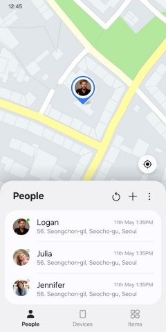 Samsung Find: Location Sharing для Android — скриншот 1