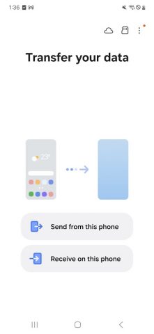 Samsung Smart Switch Mobile для Android — скриншот 1