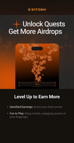 Satoshi App: Get Airdrops для Android — скриншот 3