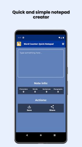 Счетчик слов для Android — скриншот 1
