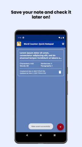 Счетчик слов для Android — скриншот 4