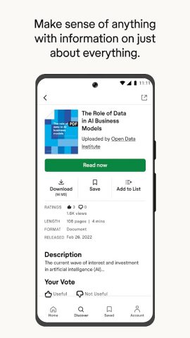 Scribd: 300M+ documents для Android — скриншот 3