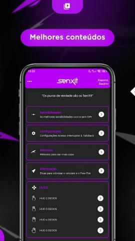 SenXit — Pacote de Sensi FF для Android — скриншот 2