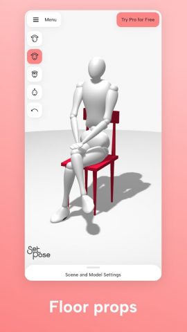 SetPose: 3D Pose Maker для Android — скриншот 3