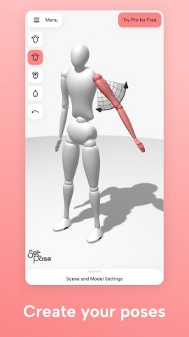 SetPose: 3D Pose Maker для Android — скриншот 5