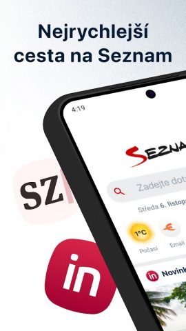 Seznam.cz для Android — скриншот 1
