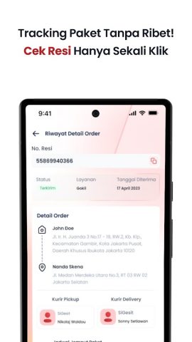 SiCepat Ekspres для Android — скриншот 5