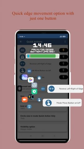 Side bar screen Swiftly Switch для Android — скриншот 2
