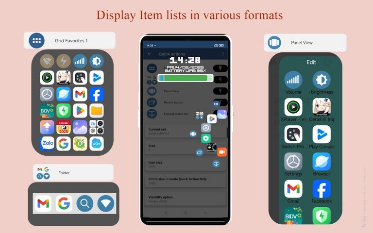 Side bar screen Swiftly Switch для Android — скриншот 4