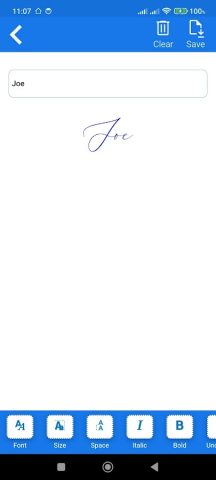 Signature generator & maker для Android — скриншот 2