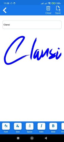 Signature generator & maker для Android — скриншот 4