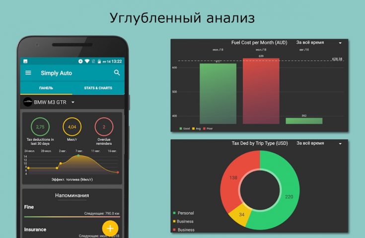 Simply Auto: обслуживание авто для Android — скриншот 1