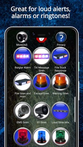 Сирена Рингтоны для Android — скриншот 3