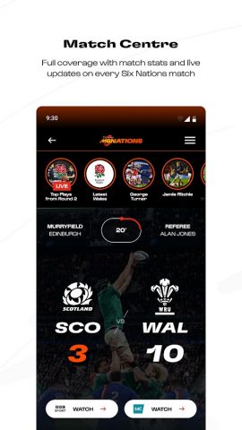 Six Nations Rugby Official для Android — скриншот 4