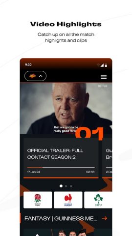 Six Nations Rugby Official для Android — скриншот 5