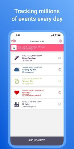 Сколько дней: Калькулятор даты для Android — скриншот 1