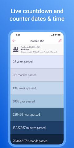 Сколько дней: Калькулятор даты для Android — скриншот 2