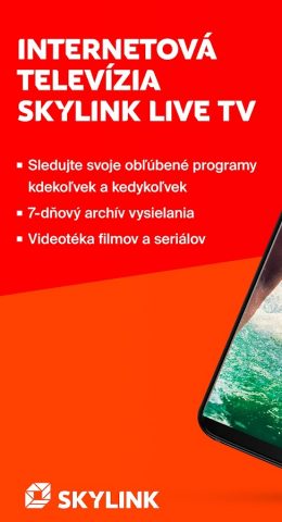 Skylink Live TV SK для Android — скриншот 1