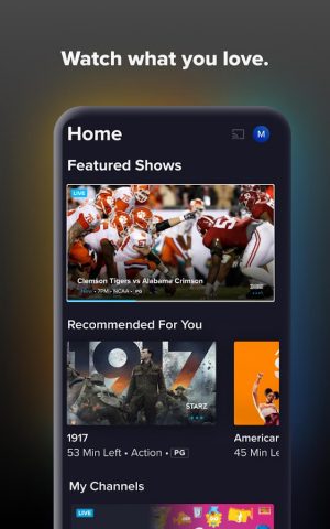 Sling: Live TV + Freestream для Android — скриншот 1