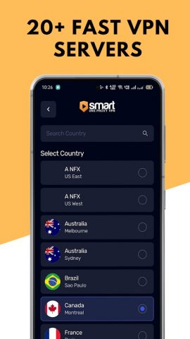 Smart DNS — VPN Proxy Master для Android — скриншот 2