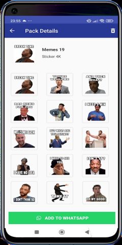 Смешные стикеры мемов для Android — скриншот 3