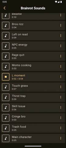 Забавные звуки для Android — скриншот 5