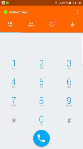Softphone для Android — скриншот 2
