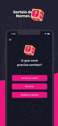 Случайный выбор имен для Android — скриншот 1