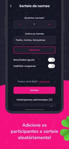 Случайный выбор имен для Android — скриншот 2