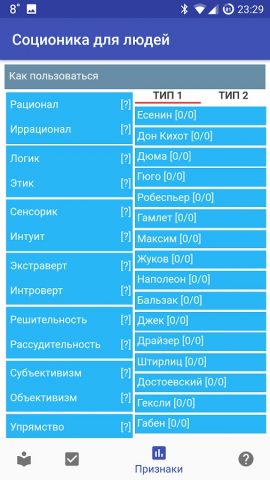 Соционика для людей для Android — скриншот 4