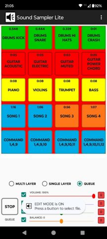 Sound Sampler Lite для Android — скриншот 2