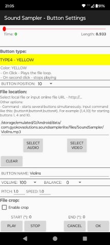 Sound Sampler Lite для Android — скриншот 3