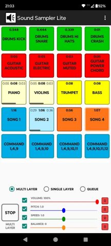 Sound Sampler Lite для Android — скриншот 5