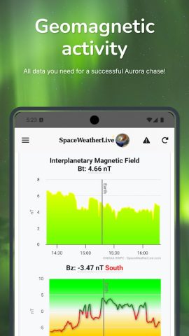 SpaceWeatherLive для Android — скриншот 1