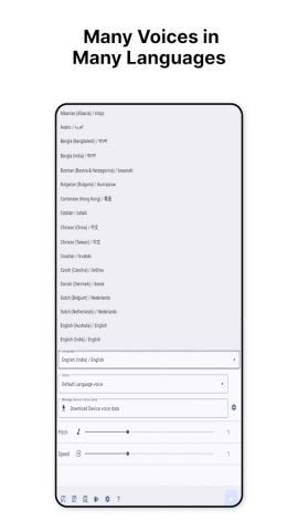 SpeechLab — Text To Speech TTS для Android — скриншот 2